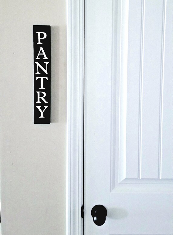 Pantry Interior Door Sign Rustic Distressed Modern Farmhouse Style