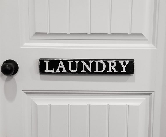 Wood Laundry Sign Modern Farmhouse Laundry Room Decor Interior Door Signs Rustic Wood Laundry Sign