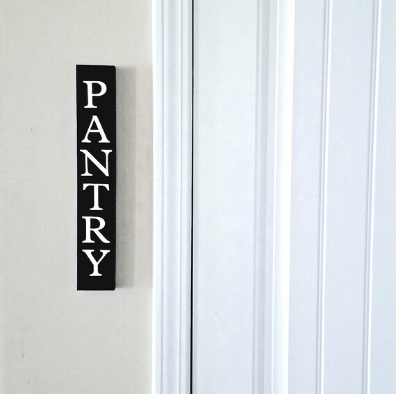Wood Rustic Farmhouse Style Kitchen Pantry Interior Door Sign Etsy