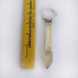 Vintage Hollow Handle Knife Bottle Opener, Silverware Bottle Opener, First Love Pattern image 4