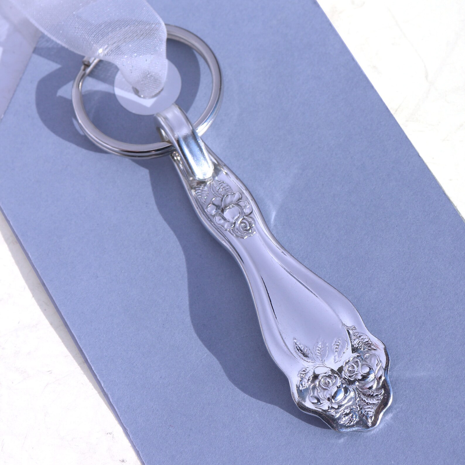 Spoon Keychain Spoon Key Chain Silver Spoon Handle Silverware Etsy