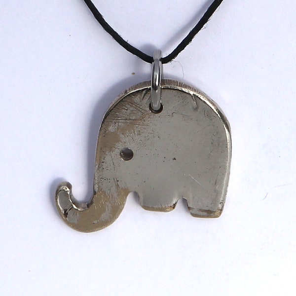 Elephant Pendant, Fork Jewelry, Elephant Necklace, Silver Elephant, Fork Elephant, Elefork Pendant, Elephant Charm