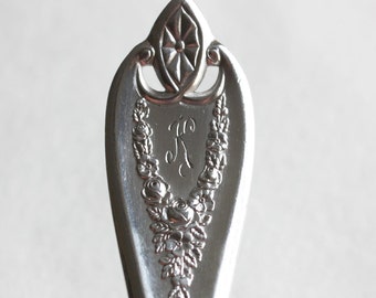 Spoon Key Ring Spoon Key Chain Spoon Keychain Old Colony with K Monogram