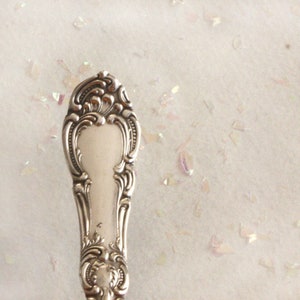 Spoon Key Ring Spoon Key Chain Silverware Keychain Spoon Keychain Silverware Keyring Vintage Silverware Vintage Spoon Loraine Pattern image 1