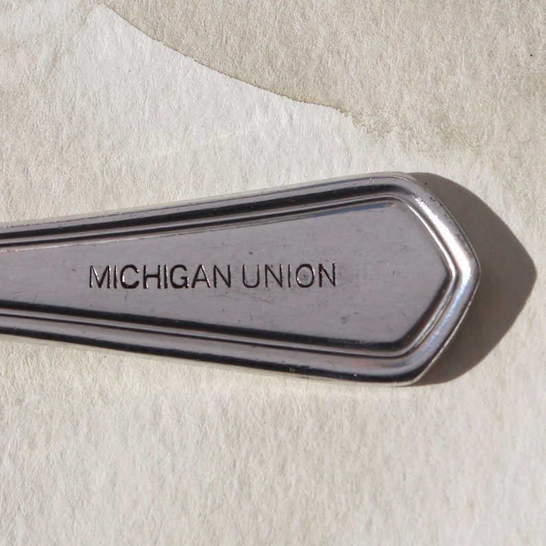 Michigan Union, University of Michigan, Michigan, Spoon Key Chain, Spoon Keychain, Spoon Key Ring, Spoon Keyring, Go Blue, image 4