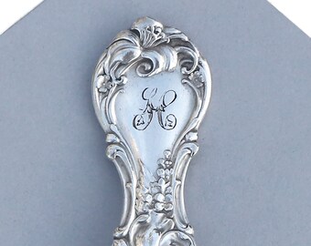 Spoon Key Chain Silverware Key Ring Spoon Keychain Keyring Key Fob Vintage Spoon Floral Pattern Monogram H, Initial H, Letter H Monogram