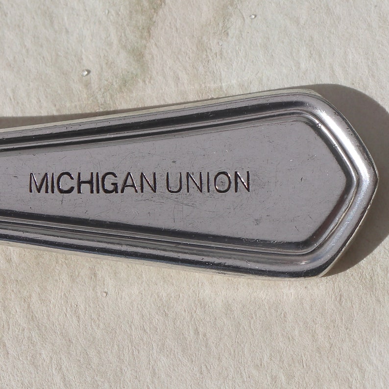 Michigan Union, University of Michigan, Michigan, Spoon Key Chain, Spoon Keychain, Spoon Key Ring, Spoon Keyring, Go Blue, image 2