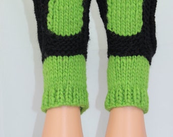 Instant Digital File pdf download knitting pattern - Adult Superfast Sock Slippers