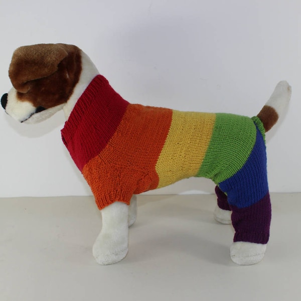madmonkeyknits - Dog Rainbow Onesie knitting pattern pdf download - Instant Digital File pdf knitting pattern