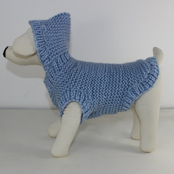 madmonkeyknits - Hund Chunky Hoodie Mantel Strickanleitung pdf download - Instant Digital File pdf Strickanleitung