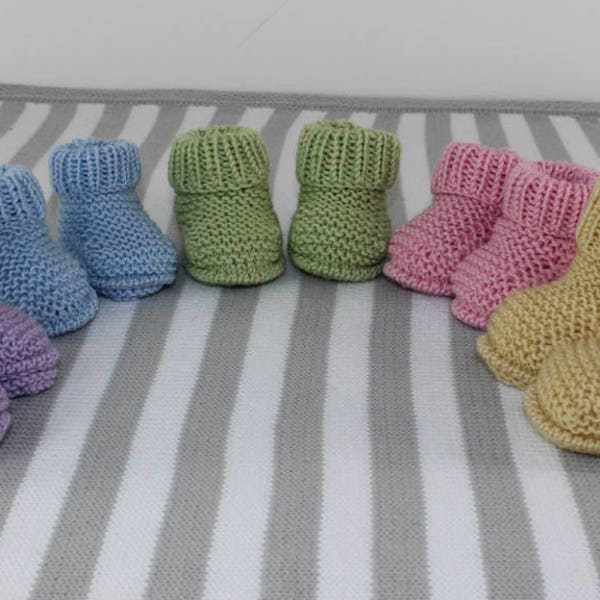 madmonkeyknits -New Baby Everyday Booties knitting pattern pdf download - Instant Digital File pdf knitting pattern