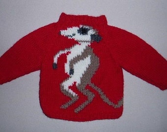 Instant Digital File PDF Download knitting pattern only- Meerkat Jumper knitting pattern