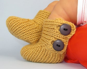 madmonkeyknits -Baby All Rib Button Booties (Boots) Strickmuster- MADMONKEYKNITS - Instant Digital File pdf download Strickmuster