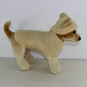 madmonkeyknits Small Dog 4 Ply Coat and Beanie Hat knitting pattern pdf download Instant Digital File pdf knitting pattern image 4