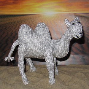 madmonkeyknits Silver Camel Toy animal pdf knitting pattern Instant Digital File pdf download knitting pattern image 3