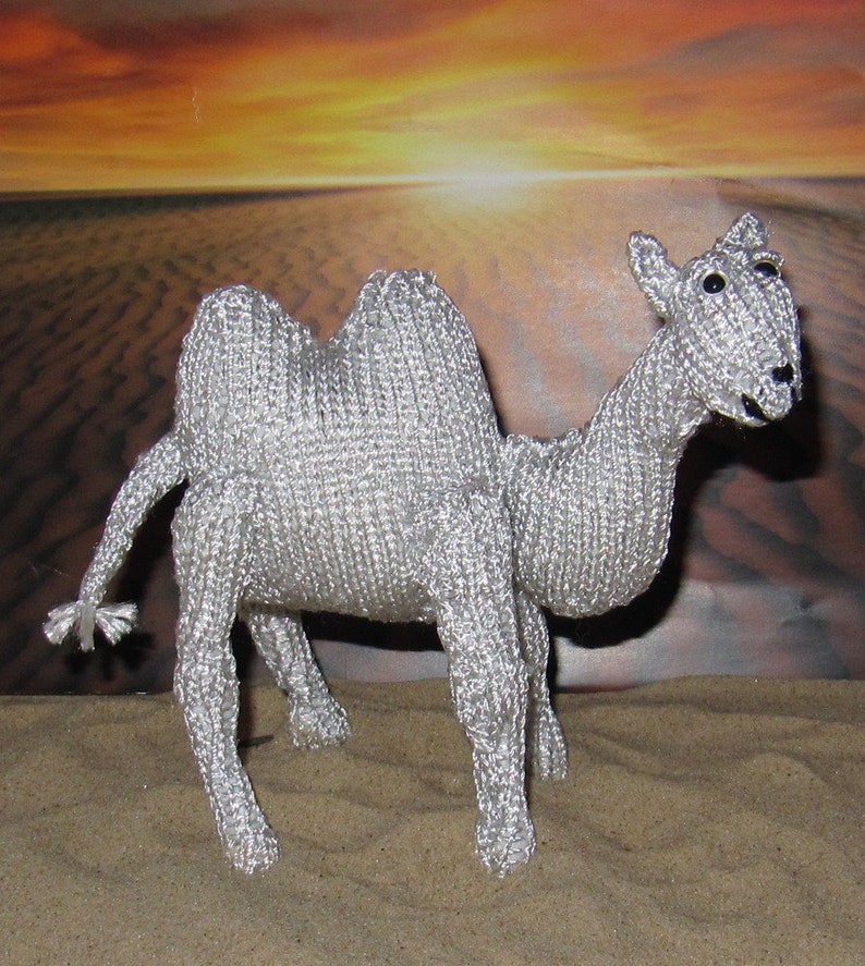 madmonkeyknits Silver Camel Toy animal pdf knitting pattern Instant Digital File pdf download knitting pattern image 3