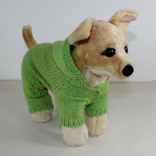 madmonkeyknits - Small Dog Hoodie Onesie knitting pattern pdf download - Instant Digital File pdf knitting pattern