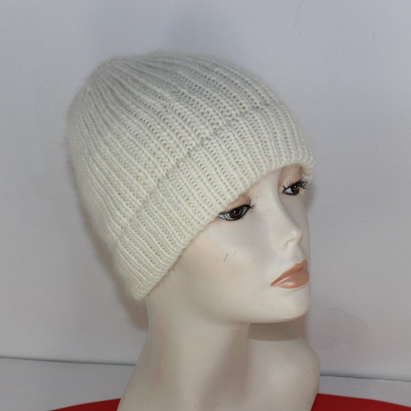 madmonkeyknits immediate download pdf knitting pattern Adult and Teen Aran Rib Ski Beanie Circular knitting instructions