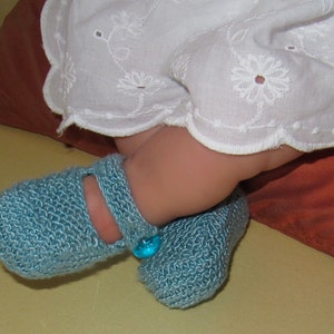 Instant Digital File pdf download knitting pattern Baby High Front, High Back Shoes pdf download booties knitting pattern image 4