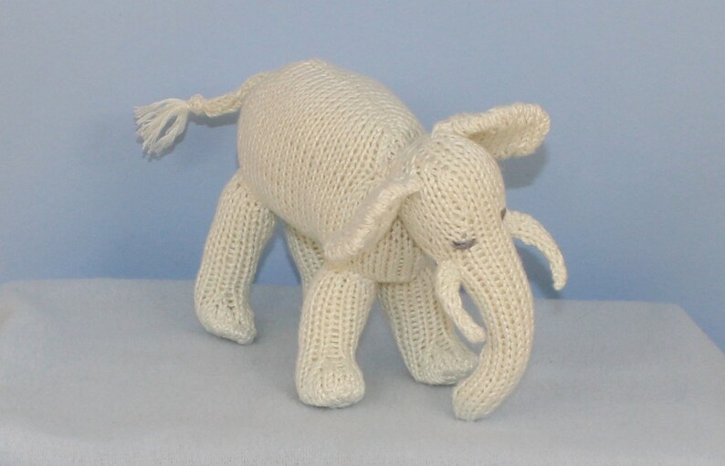 Instant Digital File pdf download Knitting pattern-Baby Elephant Toy and Beanie Hat and Booties Set pdf download knitting pattern image 5