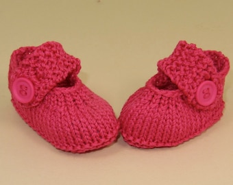 madmonkeyknits- Baby Simple Big Strap Sandals pdf download knitting pattern - Instant Digital File pdf download knitting pattern