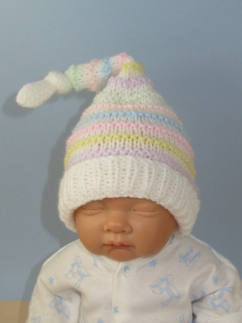 Digital File Pdf Download Knitting Pattern Baby Candy Stripe Etsy