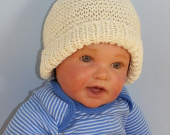 Instant Digital File pdf download Knitting pattern-Baby Garter Stitch Beanie Hat and Booties Set  pdf download knitting pattern