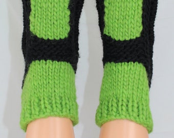 Instant Digital File pdf download knitting pattern - Childrens Superfast Sock Slippers