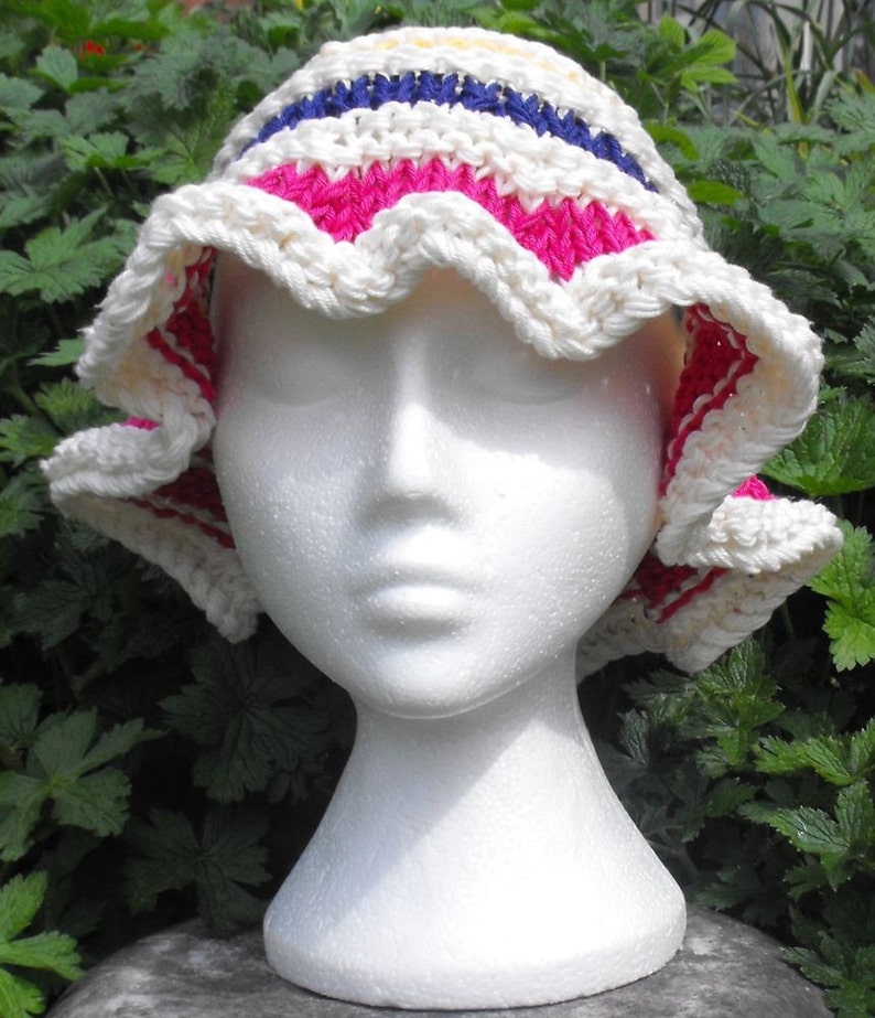 Superfast Sun Hat pdf download Knitting Pattern Madmonkeyknits image 4