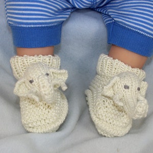 Instant Digital File pdf download Knitting pattern-Baby Elephant Toy and Beanie Hat and Booties Set pdf download knitting pattern image 3