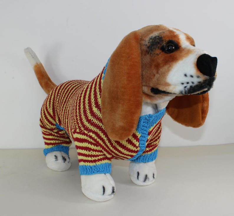 madmonkeyknits Dog Stripe Onesie knitting pattern pdf download Instant Digital File pdf knitting pattern image 5