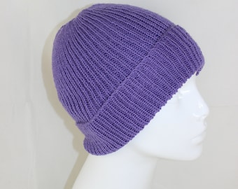 Instant Digital File pdf download Knitting pattern- 4 Ply Unisex Rib Beanie Beanie Hat pdf download knitting pattern