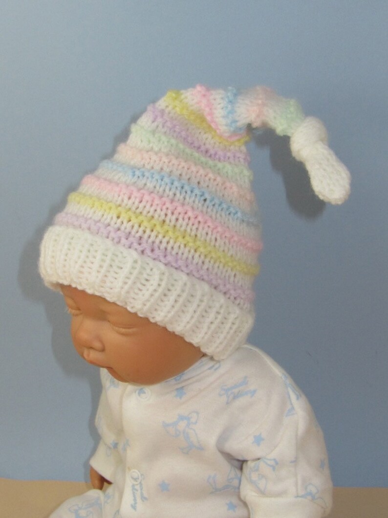 Digital File Pdf Download Knitting Pattern Baby Candy Stripe Etsy