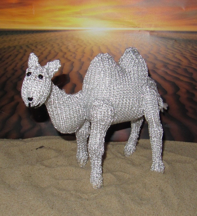 madmonkeyknits Silver Camel Toy animal pdf knitting pattern Instant Digital File pdf download knitting pattern image 2