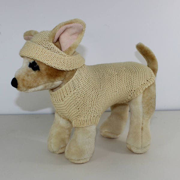 madmonkeyknits - Small Dog  4 Ply Coat and Beanie Hat knitting pattern pdf download - Instant Digital File pdf knitting pattern