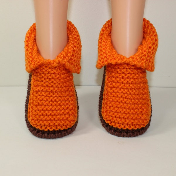 Childrens Chunky Slippers knitting pattern by madmonkeyknits pdf download instant digital file