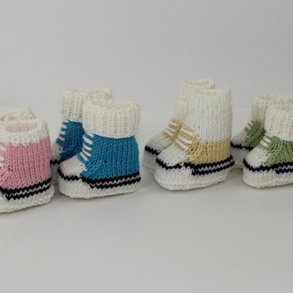 Instant Digital File pdf download Knitting pattern- Babys First Basketball Booties pdf download knitting pattern