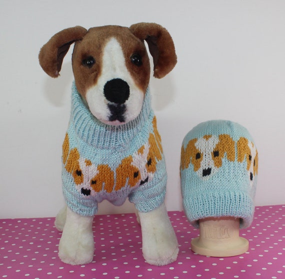 ENGLISH ONLY Jack Russell Emoji Dog Coat and Beanie Hat CIRCULAR Knitting Pattern Pdf Download Instant Digital File Pdf Etsy