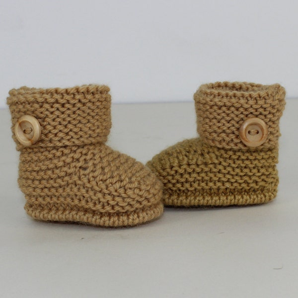madmonkeyknits - Baby Simple Cuff Boots knitting pattern pdf download - Instant Digital File pdf knitting pattern