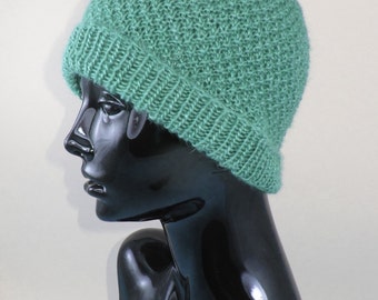 Instant Digital File pdf download Knitting pattern- Double Moss (Seed) Stitch Beanie Hat pdf download knitting pattern