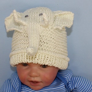 Instant Digital File pdf download Knitting pattern-Baby Elephant Toy and Beanie Hat and Booties Set pdf download knitting pattern image 2