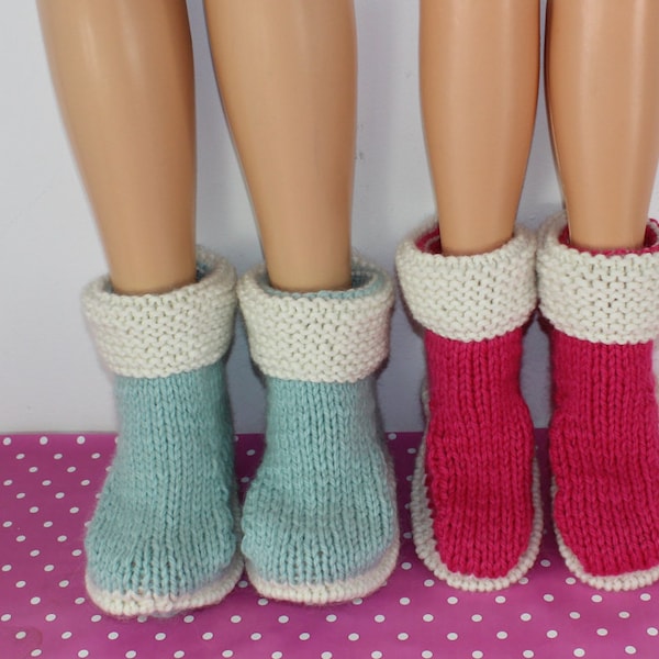 madmonkeyknits pdf download knitting pattern His And Hers Super Chunky Slipper Boots