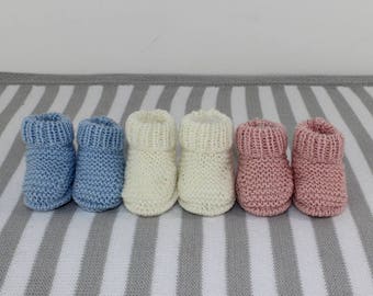 madmonkeyknits - New Baby 4Ply Everyday Booties knitting pattern pdf download - Instant Digital File pdf knitting pattern