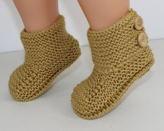 Madmonkeyknits - Baby Simple Button Up Booties knitting pattern pdf download - Instant Digital File pdf knitting pattern