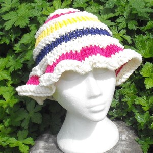 Superfast Sun Hat pdf download Knitting Pattern Madmonkeyknits image 2