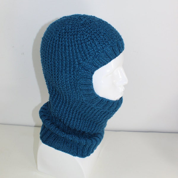 4 Ply Textured Unisex Balaclava CIRCULAR knitting pattern by madmonkeyknits pdf download instant digital file