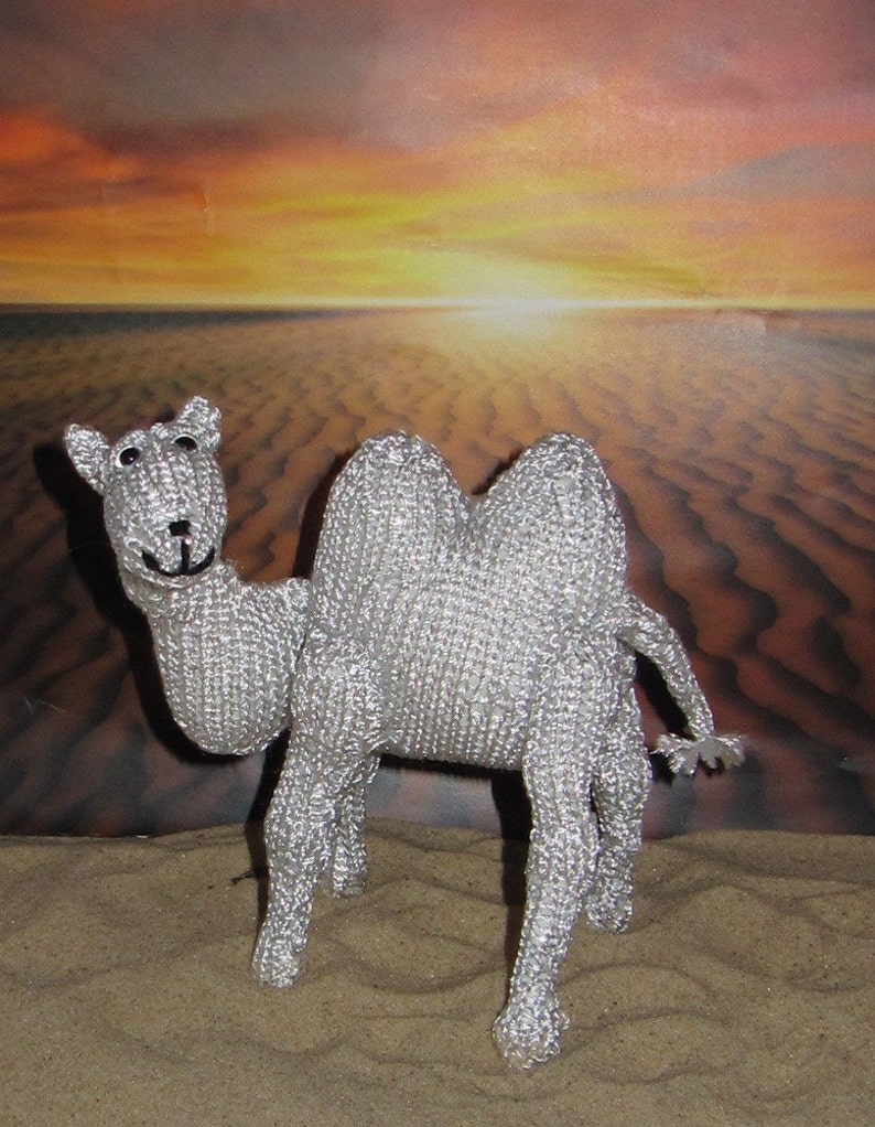 madmonkeyknits Silver Camel Toy animal pdf knitting pattern Instant Digital File pdf download knitting pattern image 4