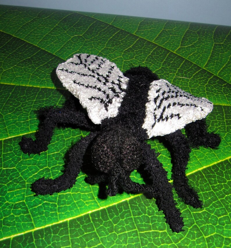 Instant Digital pdf download knitting pattern-Not So Common House Fly toy knitting pattern pdf download by madmonkeyknits image 5