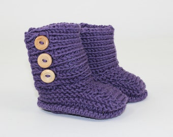 Instant Digital File PDF Download - Baby Unisex Booties knitting pattern