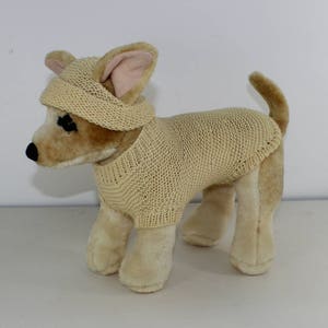 madmonkeyknits Small Dog 4 Ply Coat and Beanie Hat knitting pattern pdf download Instant Digital File pdf knitting pattern image 5